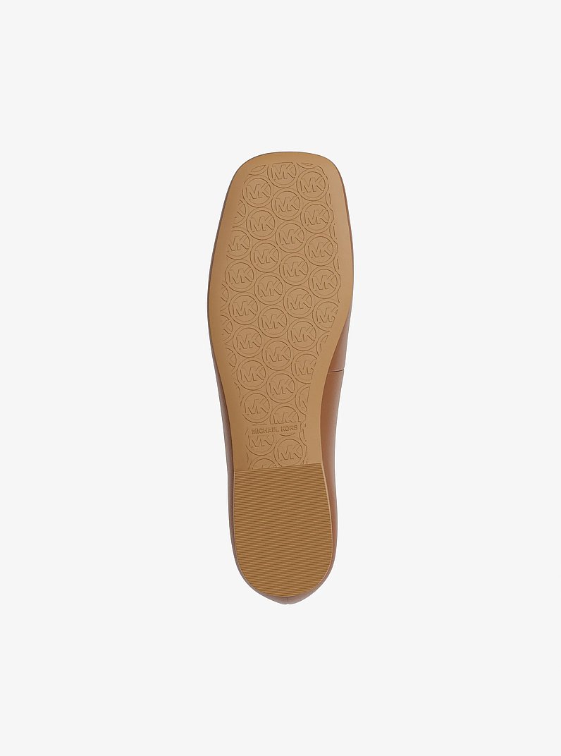 Sk&oacute;rzane baletki Milan in BRĄZOWY | Michael Kors