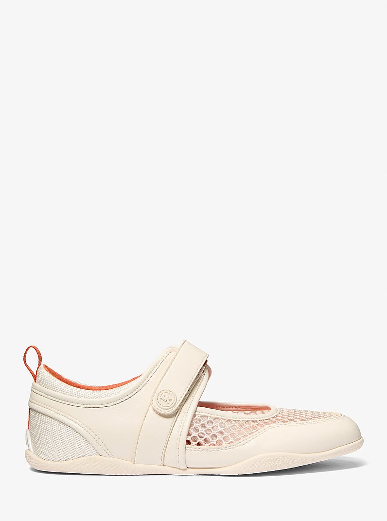 Sneaker Kyler modello Mary Jane in PANNA | Michael Kors