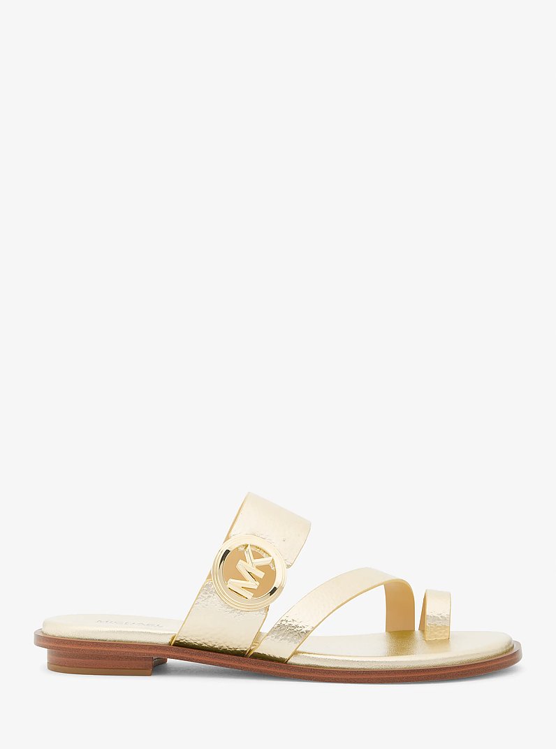 Sandale Vera m&eacute;tallis&eacute;e in OR P&Acirc;LE | Michael Kors