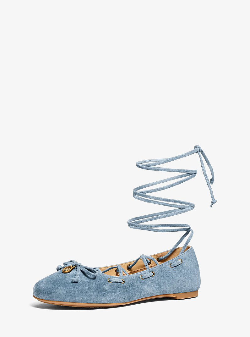 Shae Flex Suede Ballet Flat in CHAMBRAY | Michael Kors