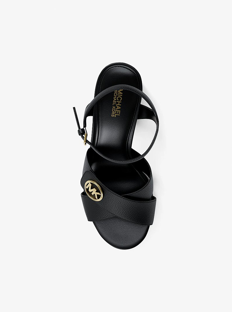 Hannah Platform Sandal in BLACK | Michael Kors