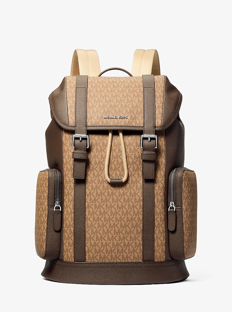 Hudson Signature Logo Backpack in HUSK | Michael Kors