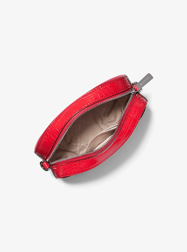 Bandolera Jet Set Glam de piel in BLACK | Michael Kors