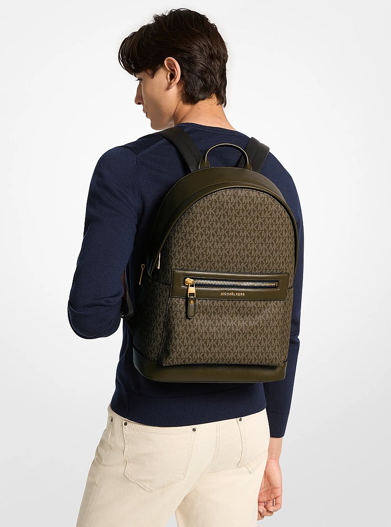 Jet Set Signature Logo Backpack in LODEN | Michael Kors