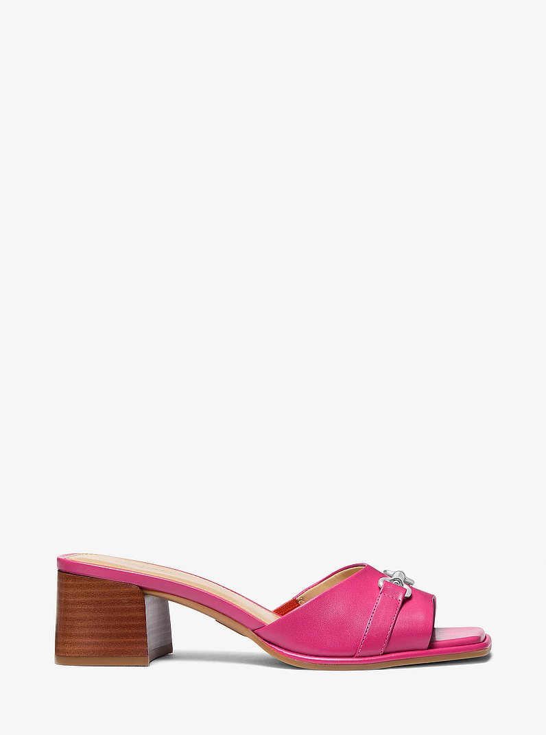 Carson Leather Mule in DRAGONFRUIT | Michael Kors