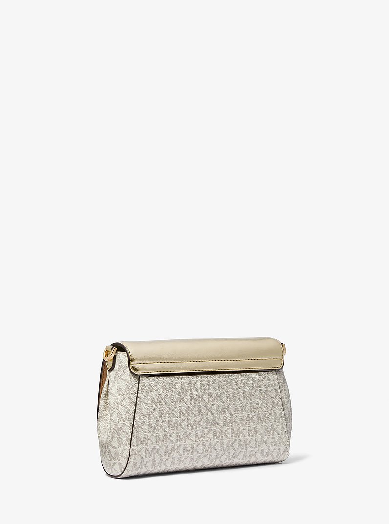 Jet Set Medium Signature Logo and Patent Convertible Crossbody Bag