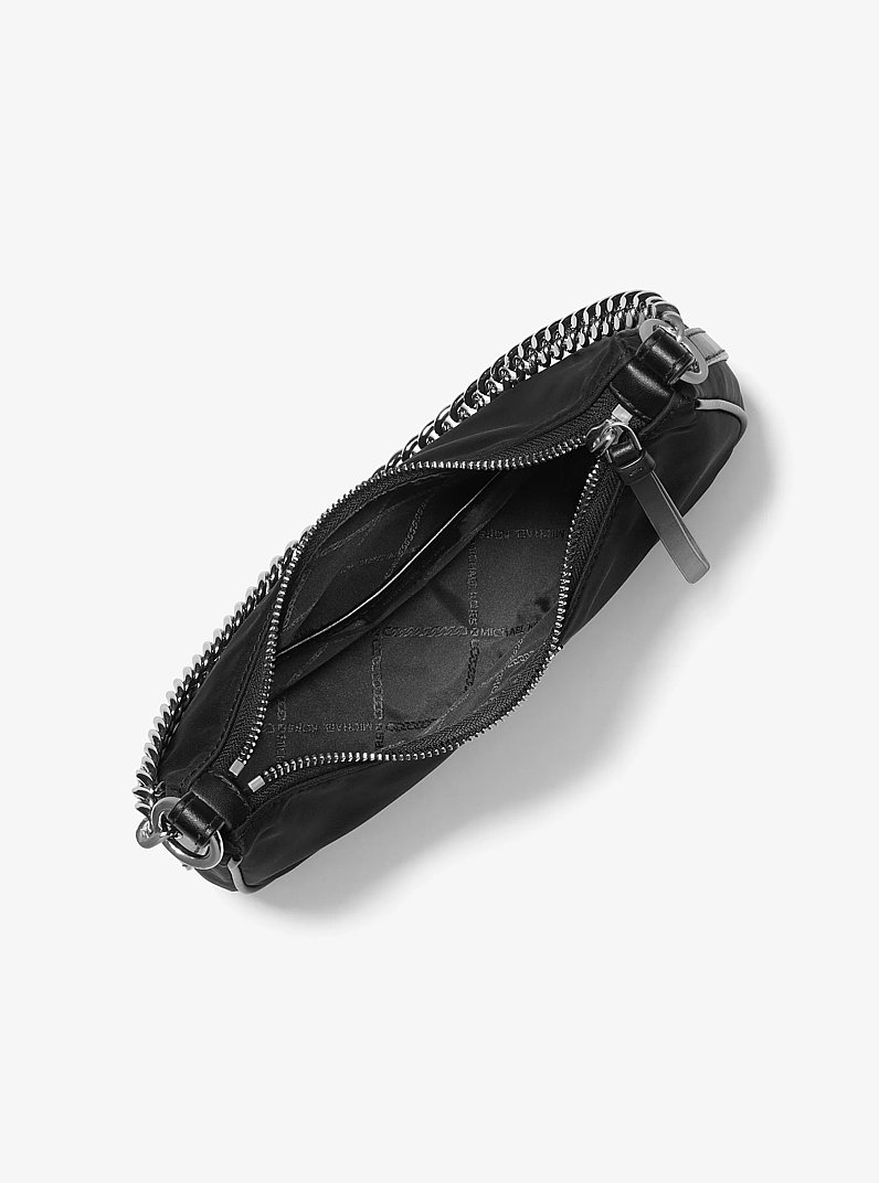 Borsa a tracolla Jet&nbsp;Set media in gabardine di nylon in NERO | Michael Kors