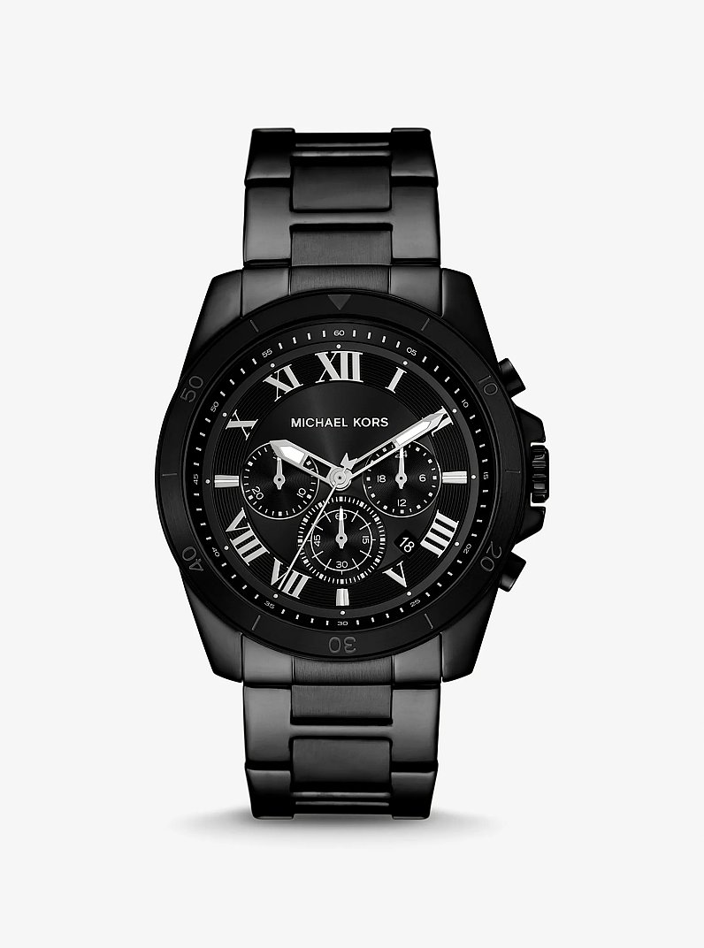 Oversized Alek Black-Tone Watch in BLACK | Michael Kors