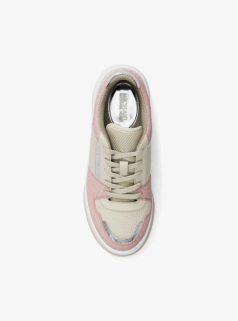 Lexi Mixed-Media Sneaker in POWDER BLUSH | Michael Kors