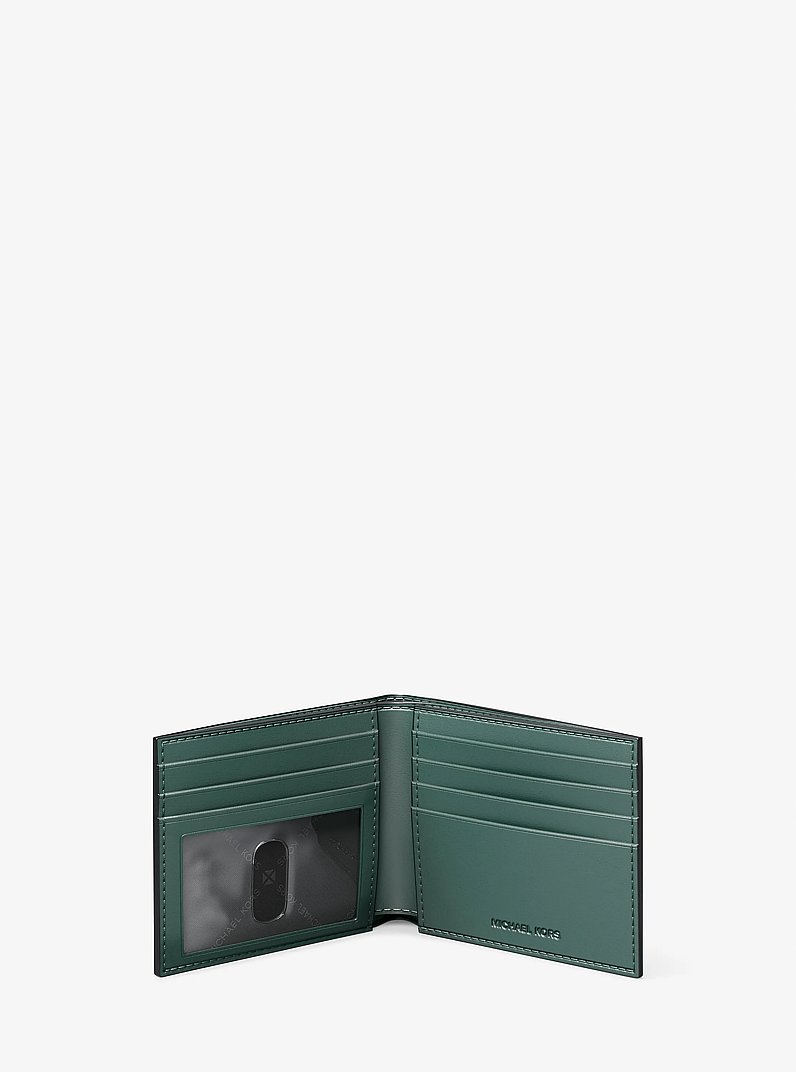 Cooper Signature Logo Billfold Wallet in GRASS GREEN | Michael Kors