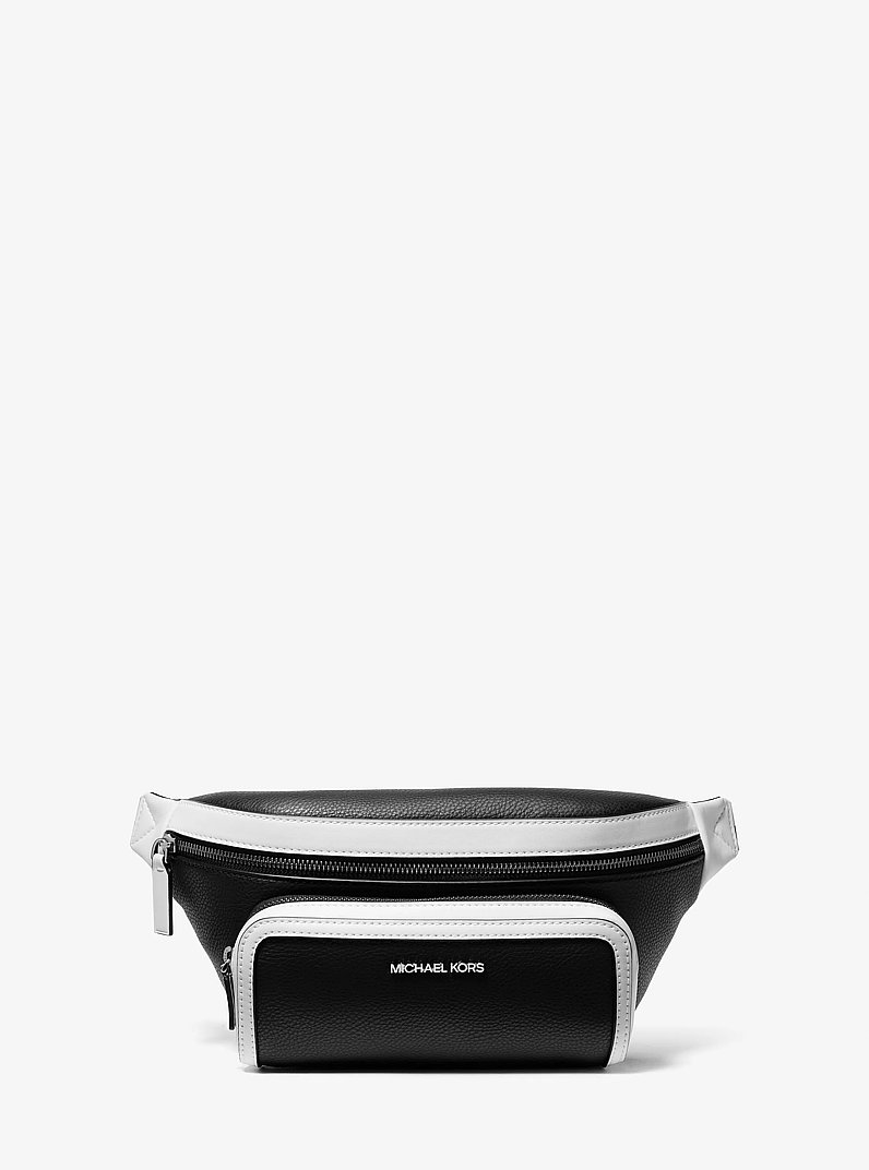 Cooper Two-Tone Belt Bag in BLACK | Michael Kors