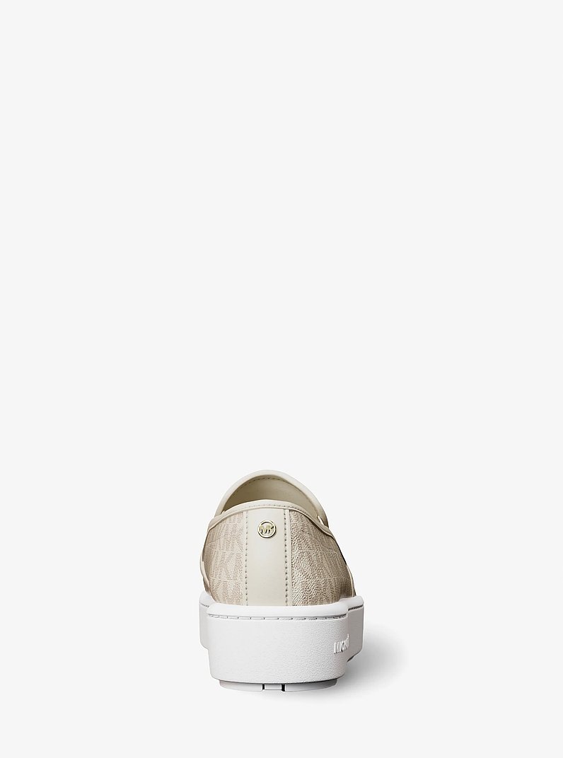Teddi Signature Logo Slip-On Sneaker in VAN/CREAM | Michael Kors