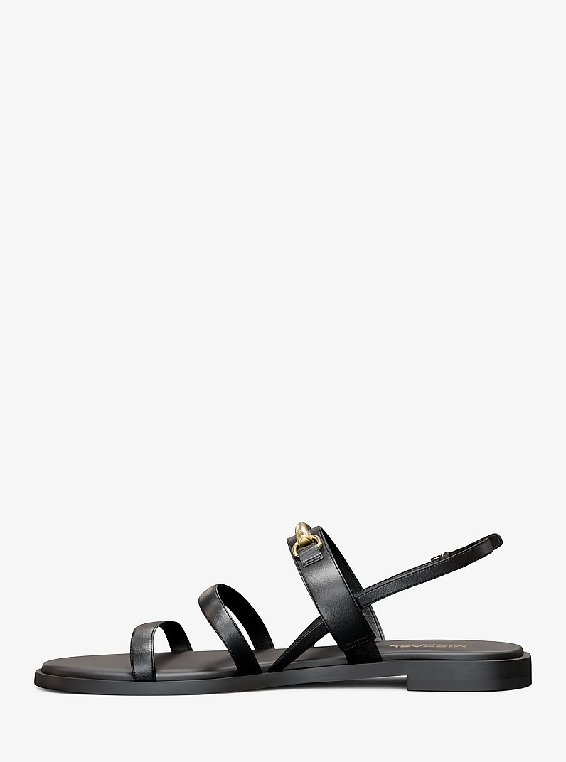 Sandale Carson en cuir in NOIR | Michael Kors