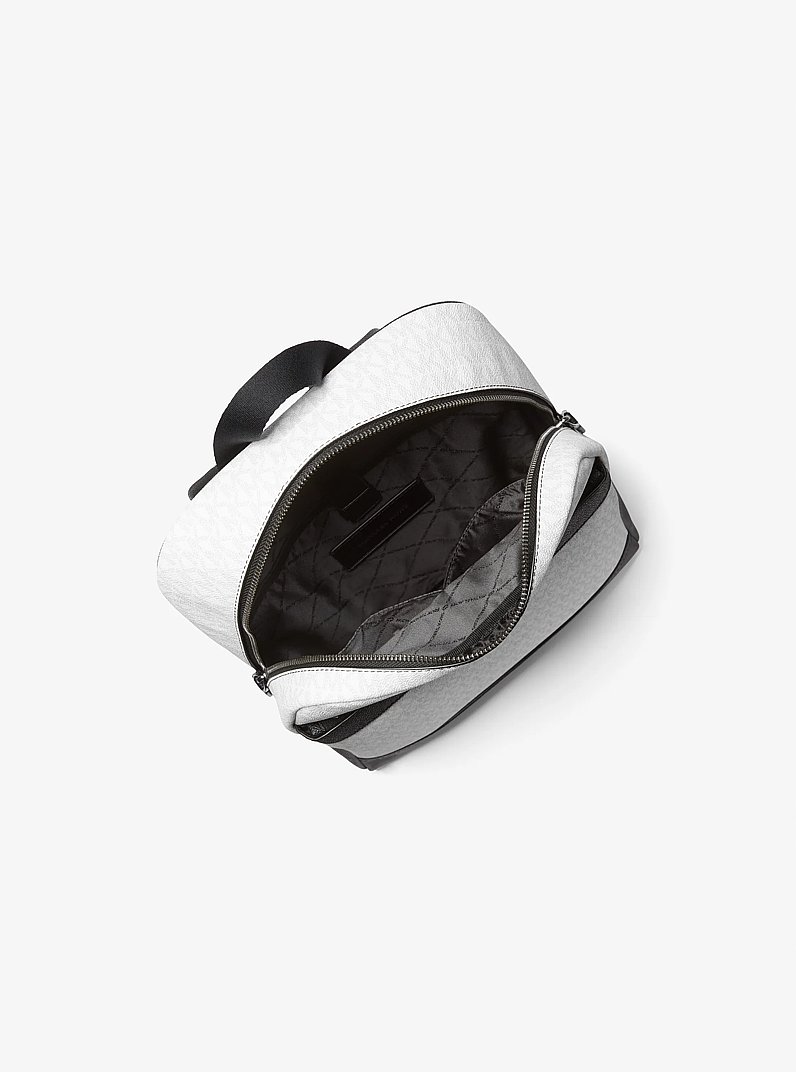 Cooper Medium Signature Logo Backpack in BRIGHT WHT | Michael Kors