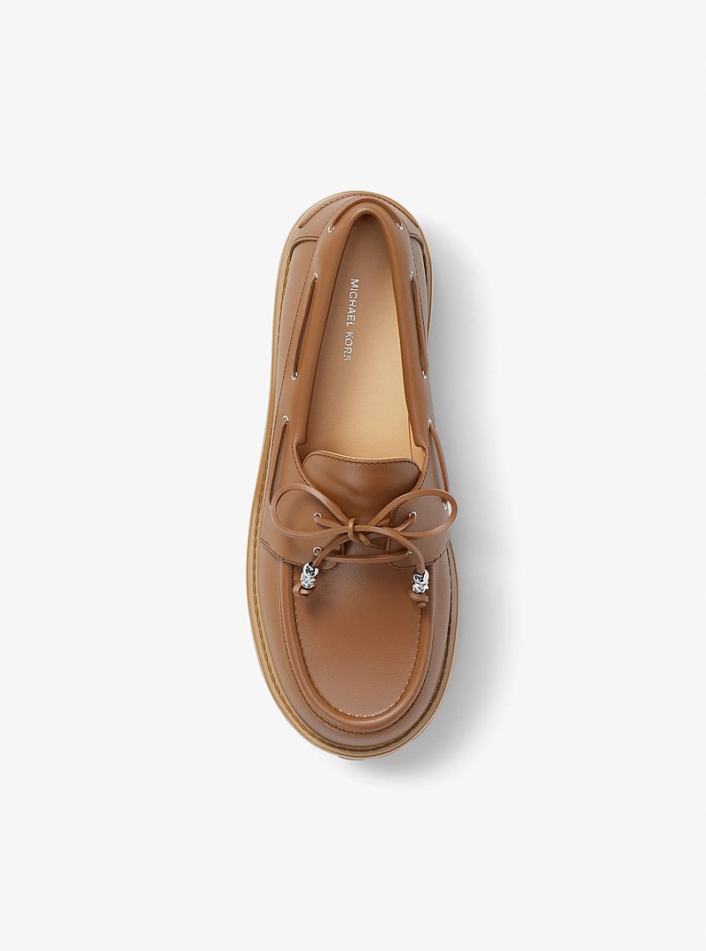Loafer Kenny aus Leder in LUGGAGE | Michael Kors