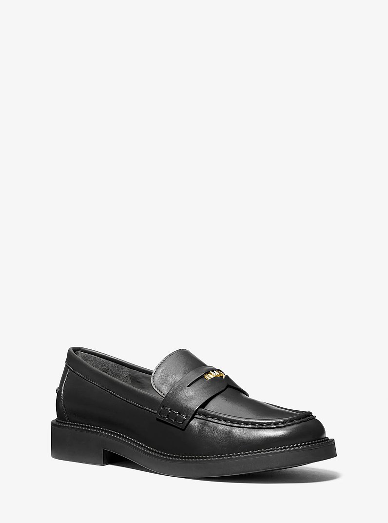 Eden Leather Loafer in BLACK | Michael Kors