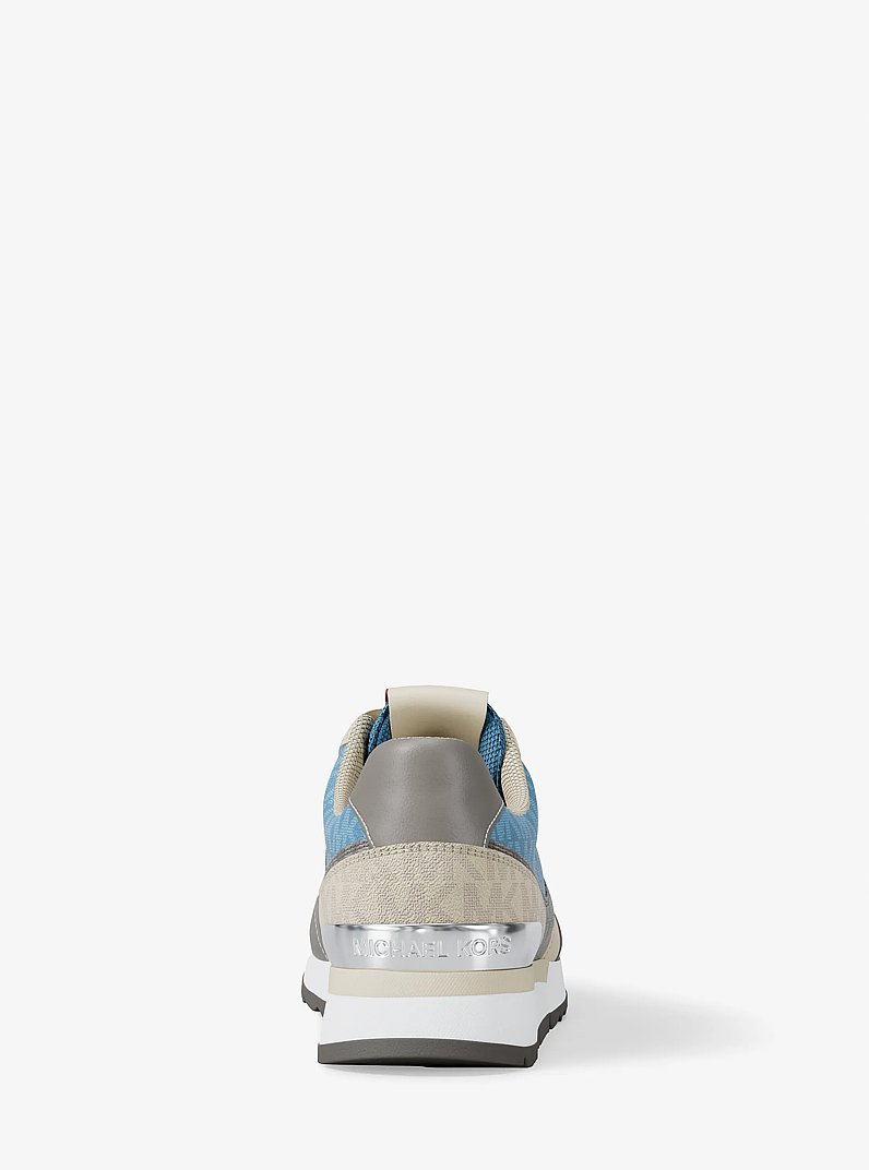 Andi Mixed-Media Trainer in LIGHT SKY | Michael Kors