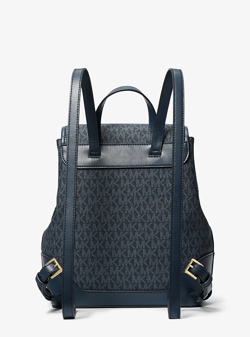 Harrison Medium Logo Backpack in ADMRL/PLBLUE | Michael Kors