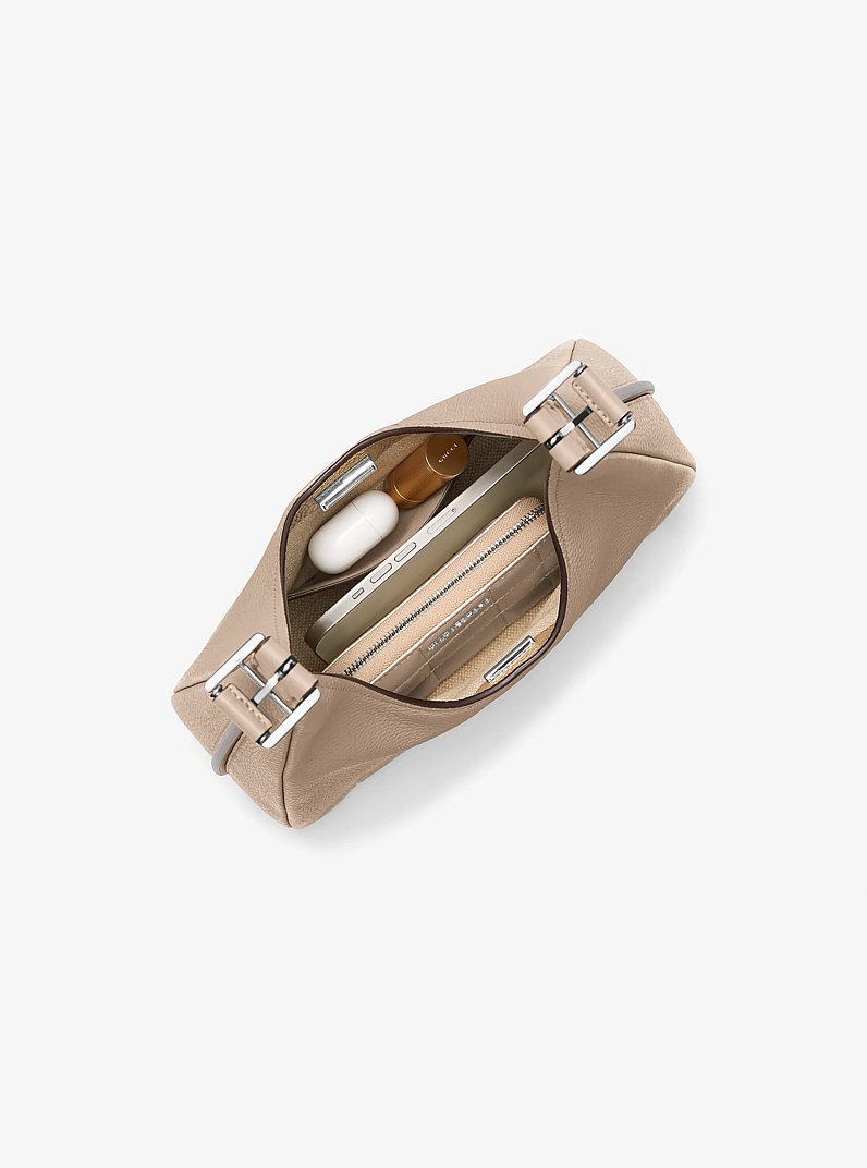 Nolita Small Pebbled Leather Hobo Shoulder Bag