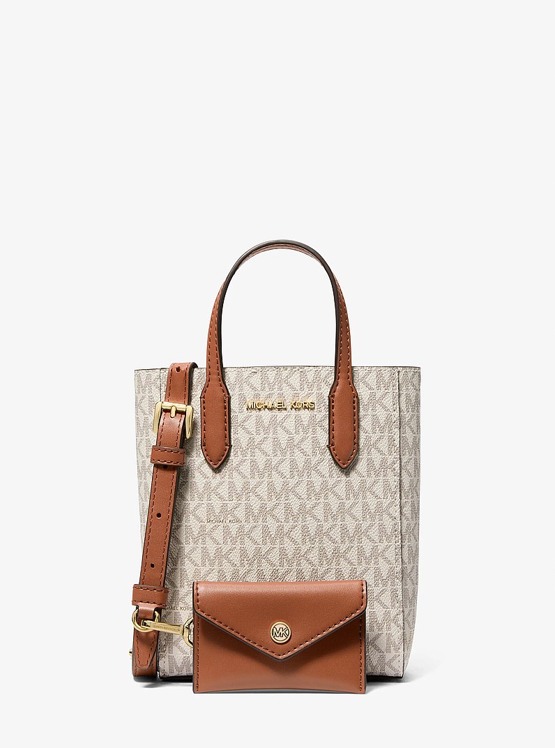 Vincent Extra-Small Logo Crossbody Bag With Card Case in VANILLA