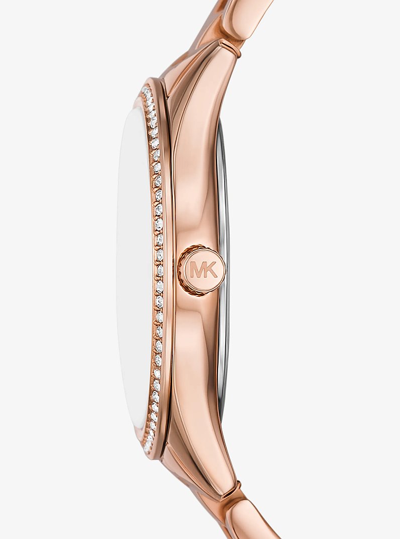 Mini Lauryn Rose Gold-Tone Watch and Jewelry Gift Set in ROSE GOLD | Michael Kors
