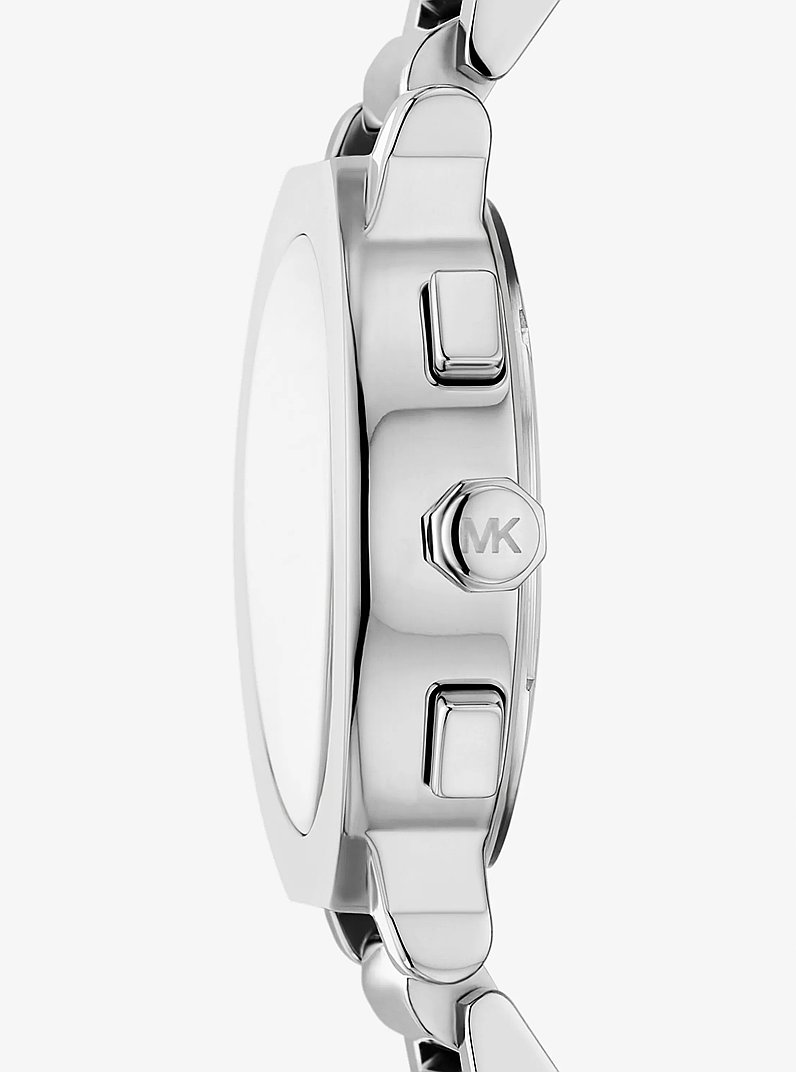 Oversized Gramercy Silver-Tone Watch in SILVER | Michael Kors