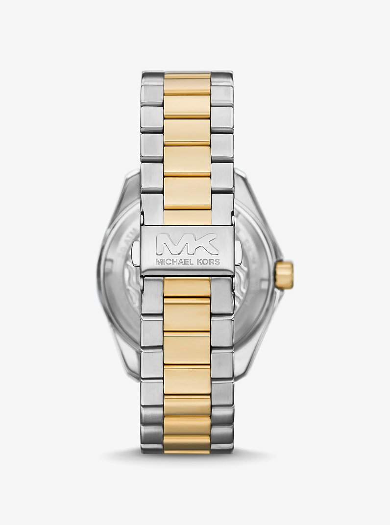 Oversized Maritime Two-Tone Watch in TWO TONE | Michael Kors