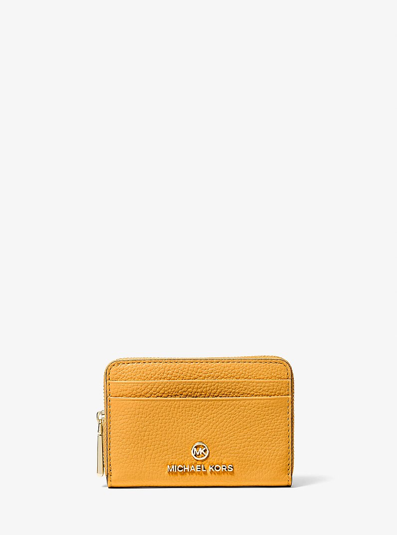 Cartera Jet Set peque&ntilde;a de piel granulada in SOLIDAGO DORADO | Michael Kors