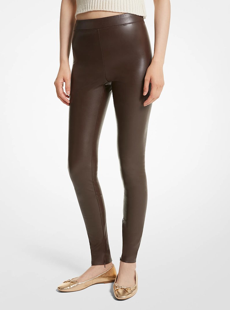 Coated Stretch Leggings
