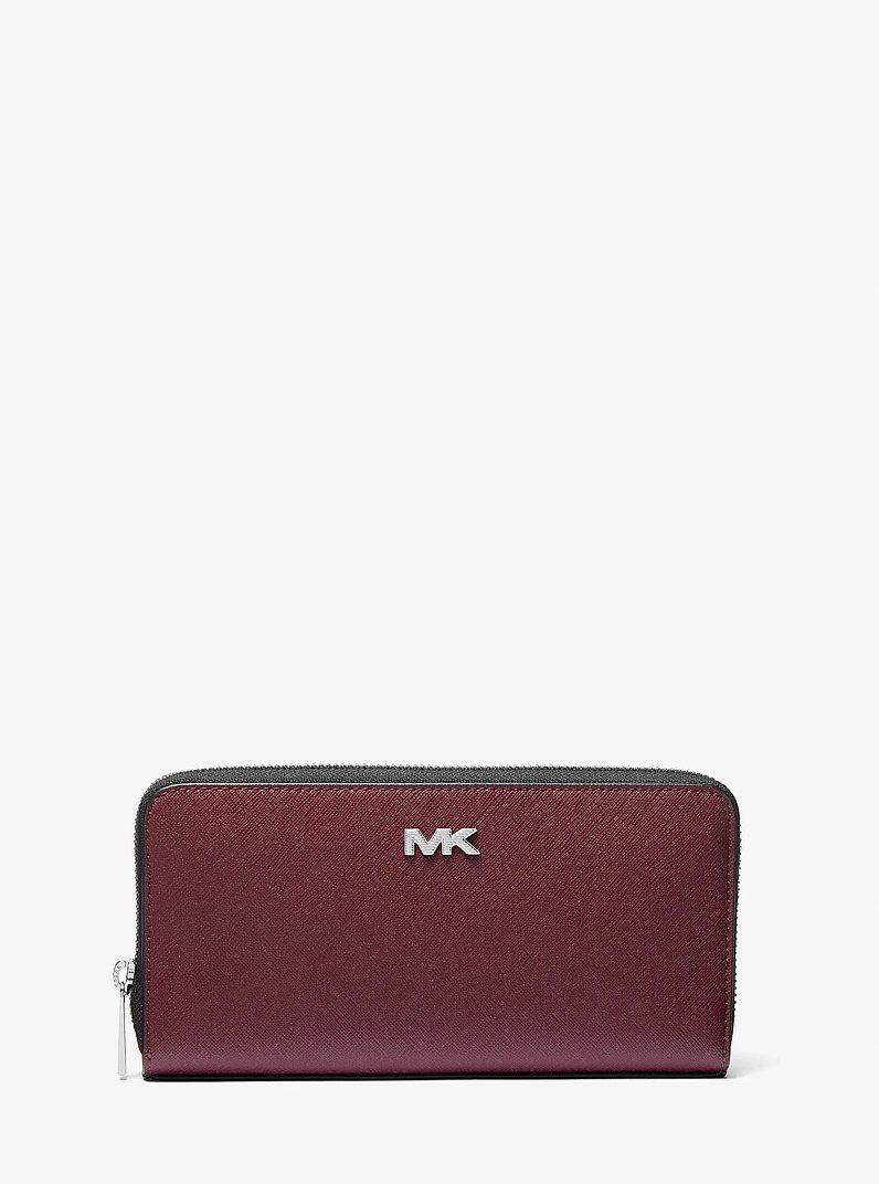 Rivington Leather Smartphone Wallet in ROUGE POURPRE | Michael Kors