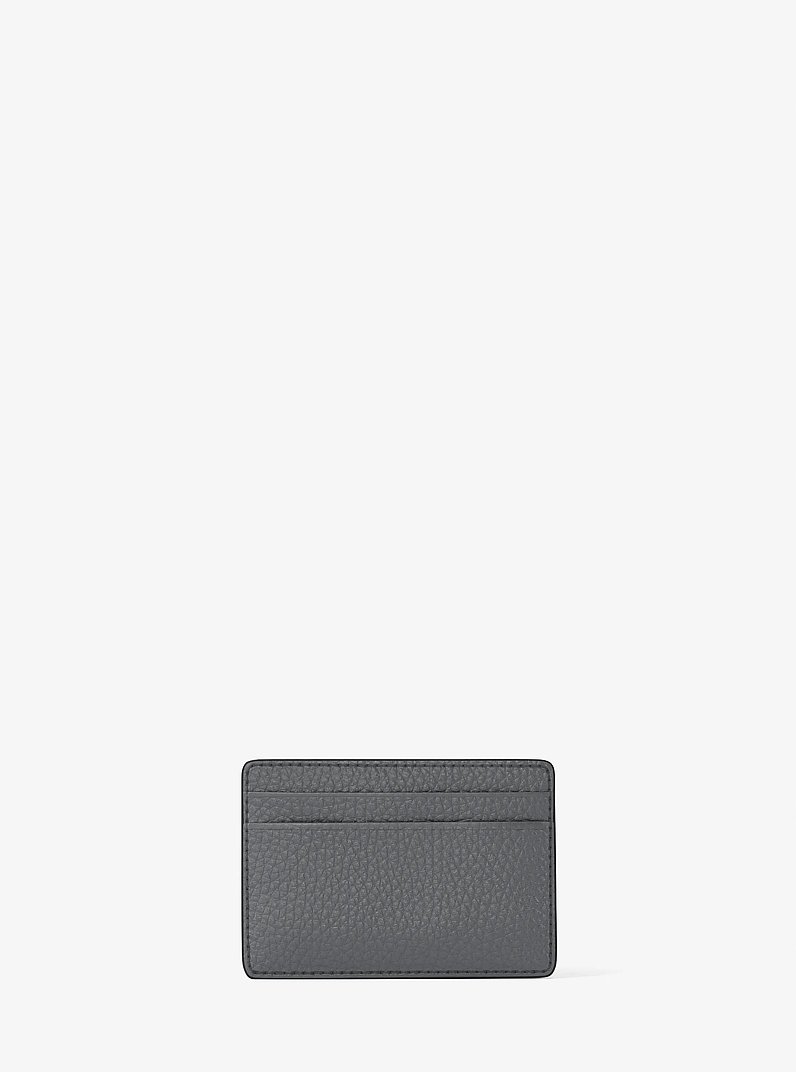 Porta carte di credito in pelle martellata in GRIGIO PIETRA | Michael Kors