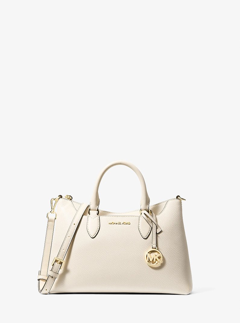 Borsa a mano Austen piccola in pelle in CREMA CHIARO | Michael Kors
