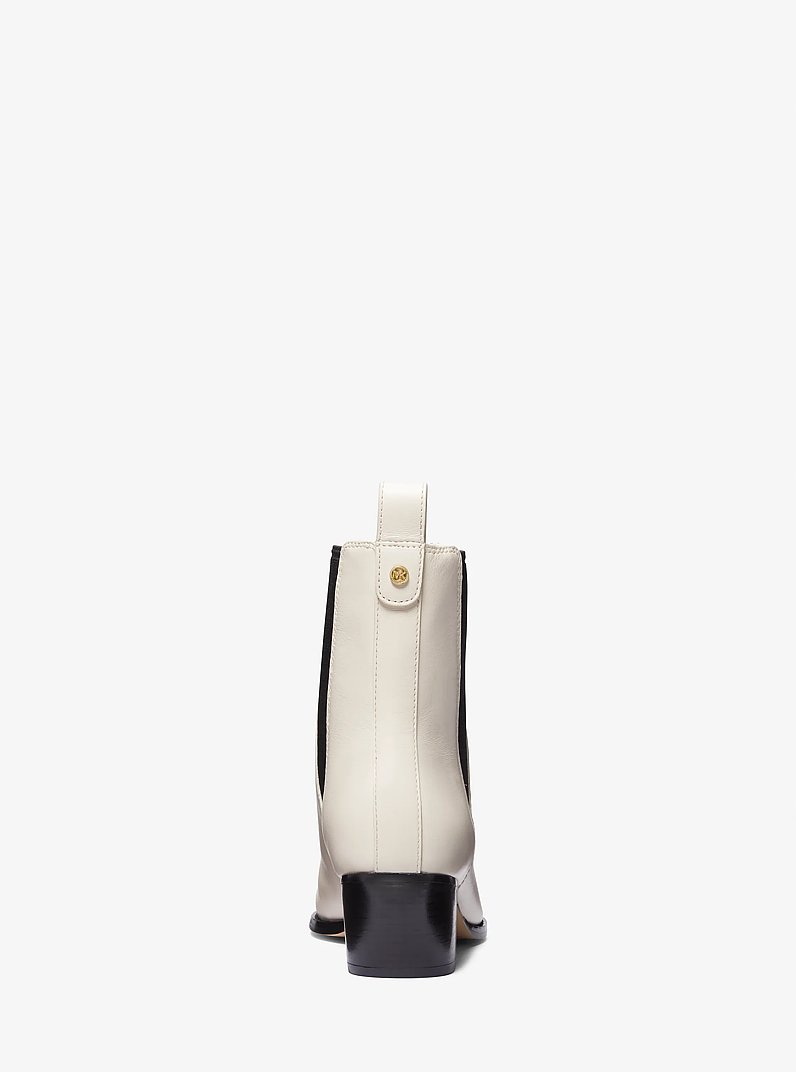 Kinlee Leather Ankle Boot in LT CREAM | Michael Kors