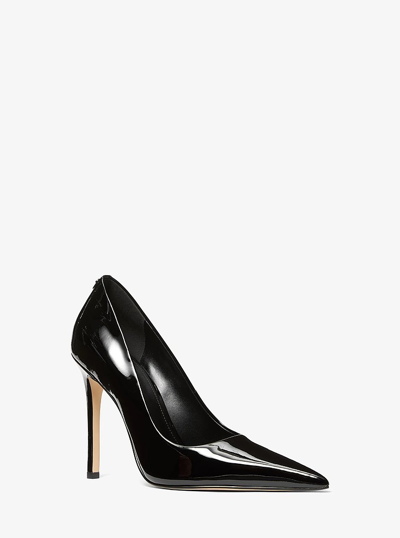 Elyse Patent Leather Pump in BLACK | Michael Kors