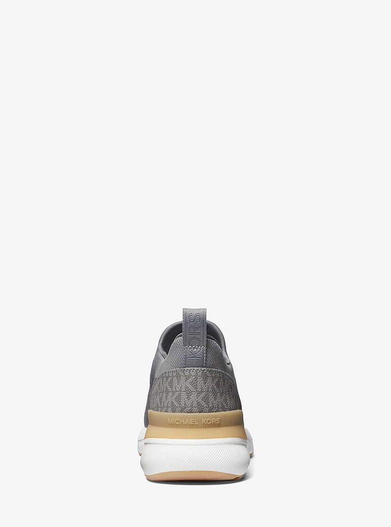 Trevor Stretch Knit Slip-On Trainer in HEATHER GREY | Michael Kors
