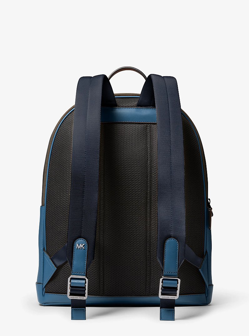 Hudson Leather Commuter Backpack in DK CHAMBRAY | Michael Kors