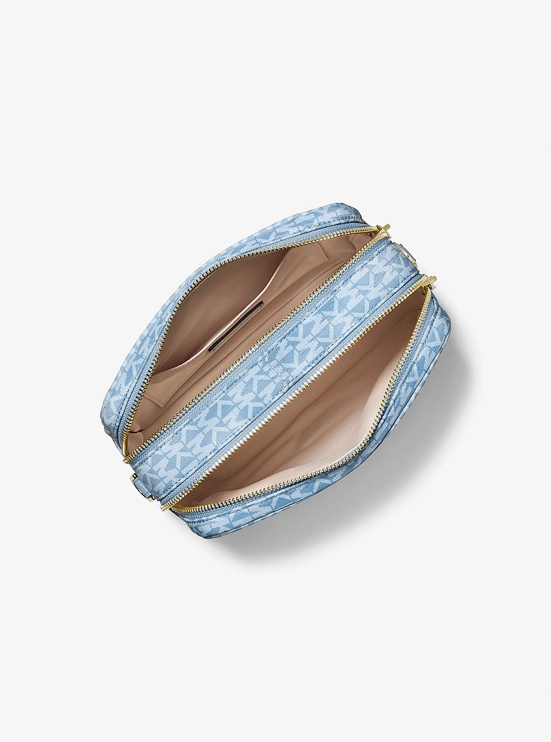 Bryant Medium Signature Logo Camera Crossbody Bag in CHAMBRAY | Michael Kors