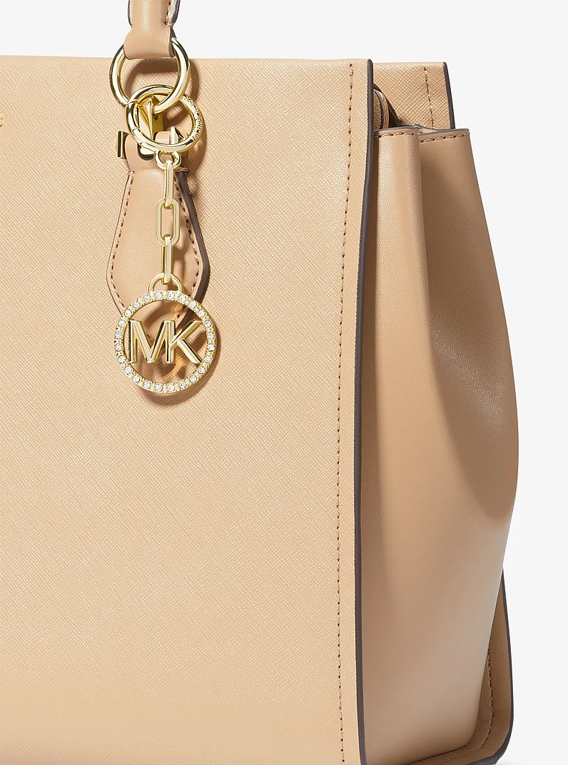 Pav&eacute; Logo Charm Key Chain