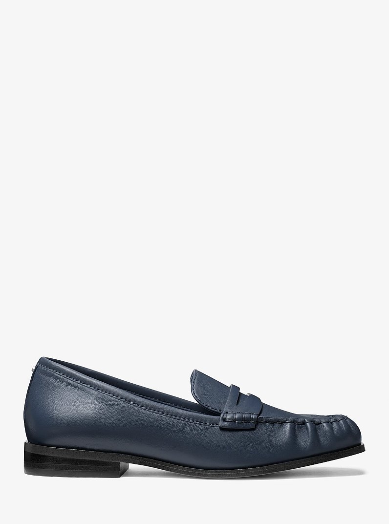 Carlson Leather Loafer in NAVY | Michael Kors