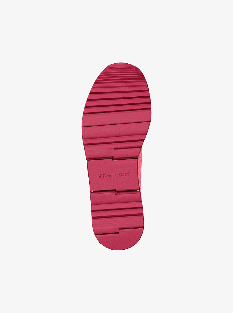 Andi Mixed-Media Trainer in DK RASPBERRY | Michael Kors