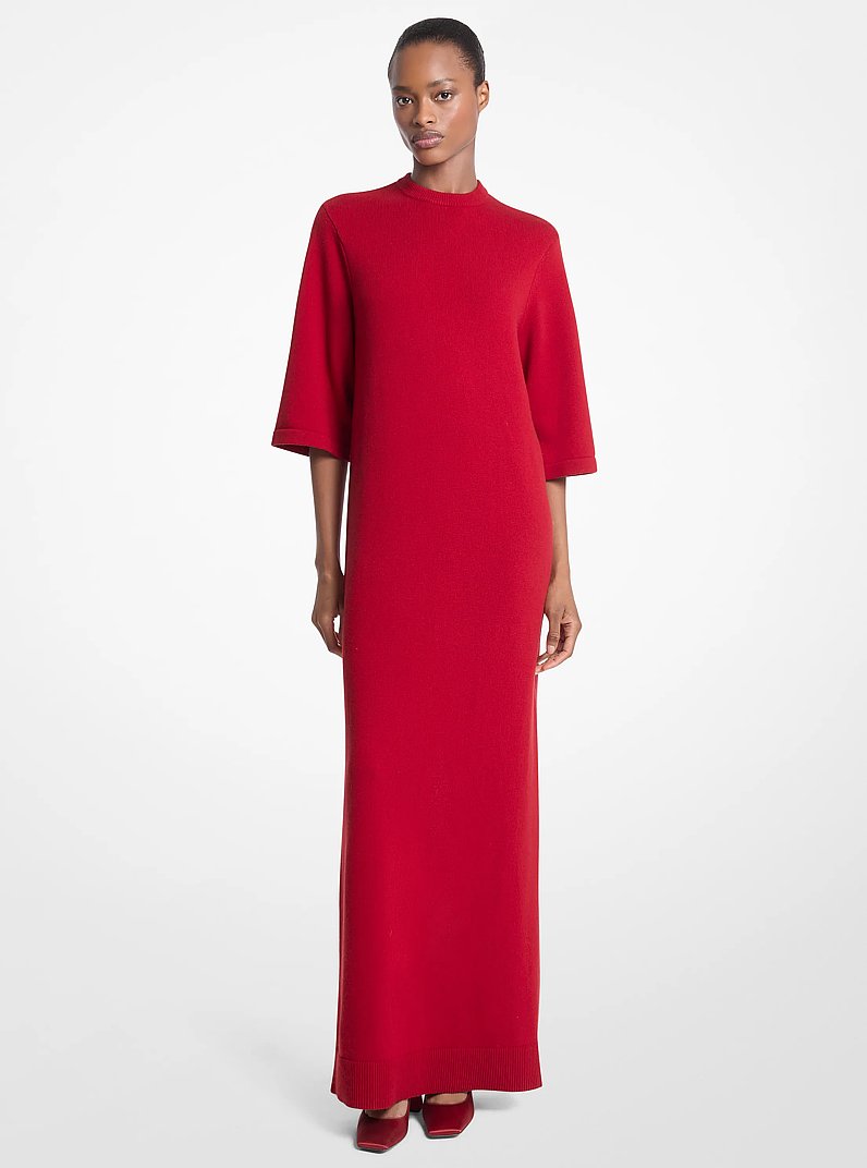 Cashmere Tee Gown in RUBY | Michael Kors