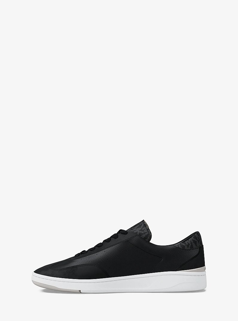 Wilton Mixed-Media Sneaker in BLACK | Michael Kors