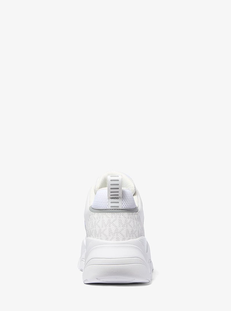 Atlas Mixed-Media Trainer in BRIGHT WHT | Michael Kors