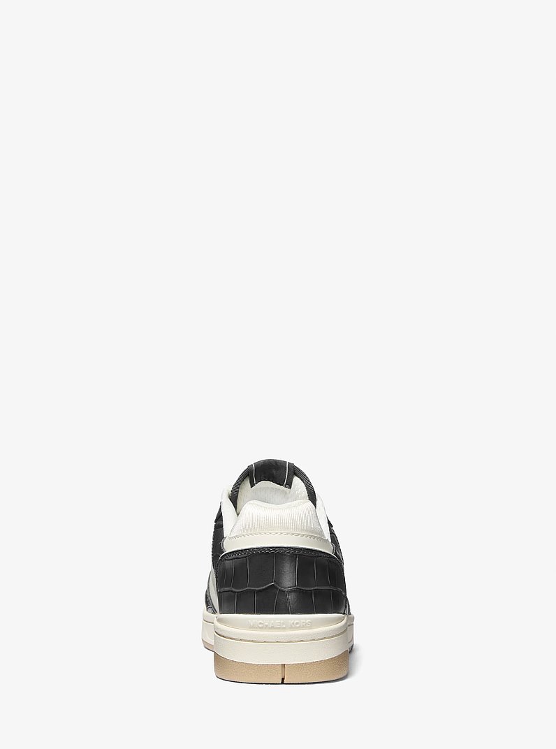 Rebel Leather Sneaker in BLACK | Michael Kors