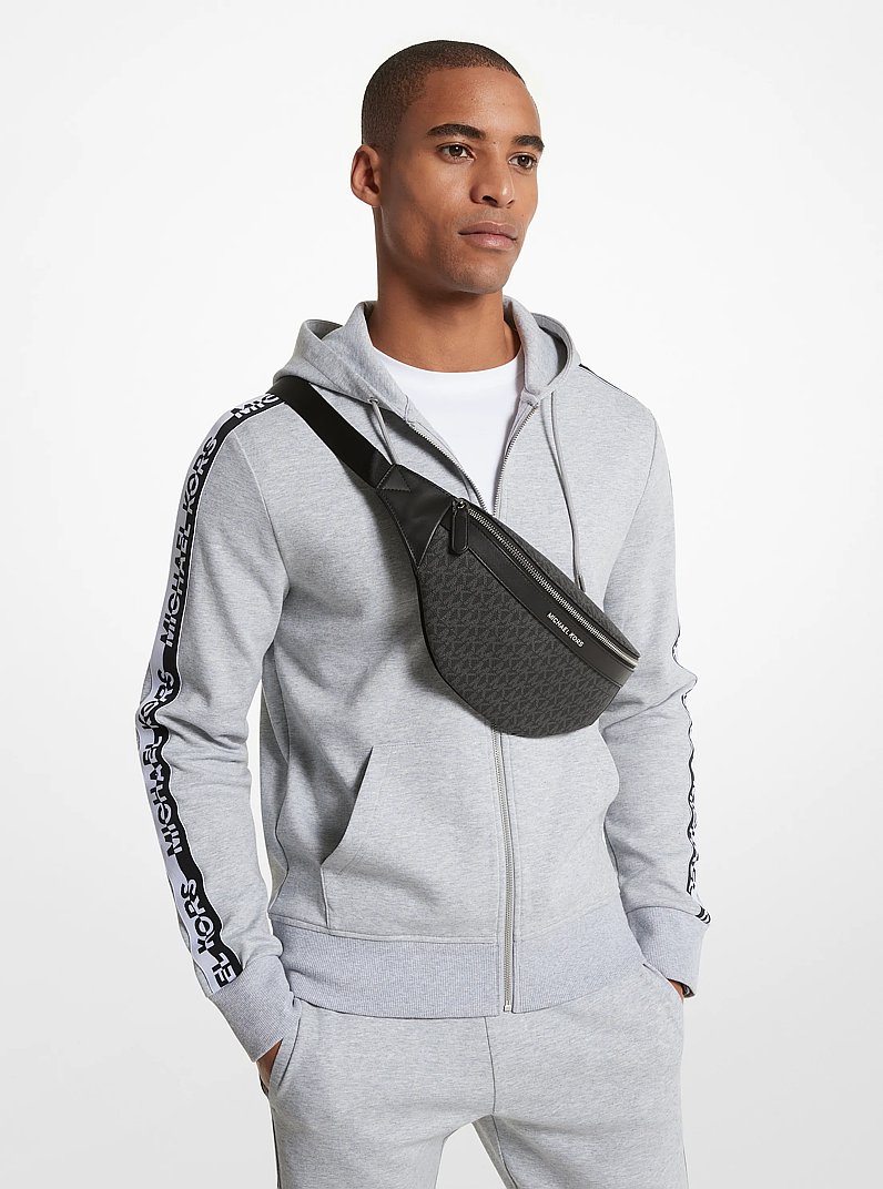 Ri&ntilde;onera bandolera Greyson con logotipo in ADML/PL BLUE | Michael Kors