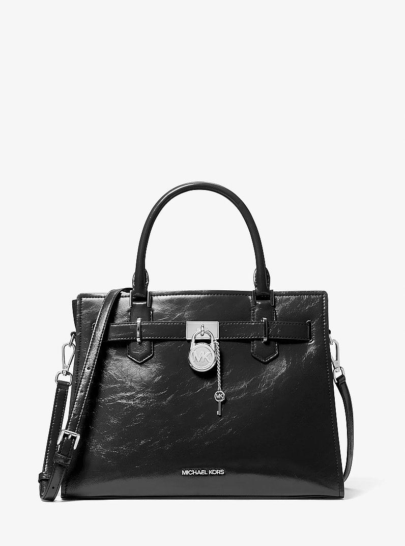 Bolso satchel Hamilton mediano in NEGRO | Michael Kors