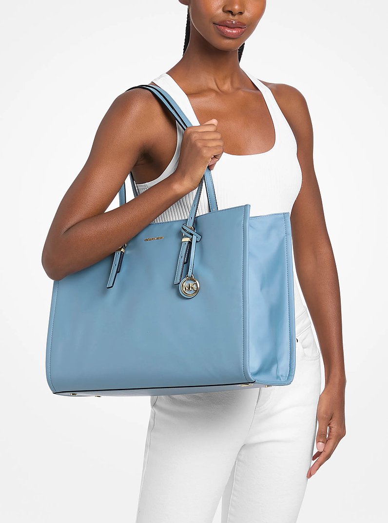 Borsa tote Zadie grande in nylon in CHAMBRAY | Michael Kors