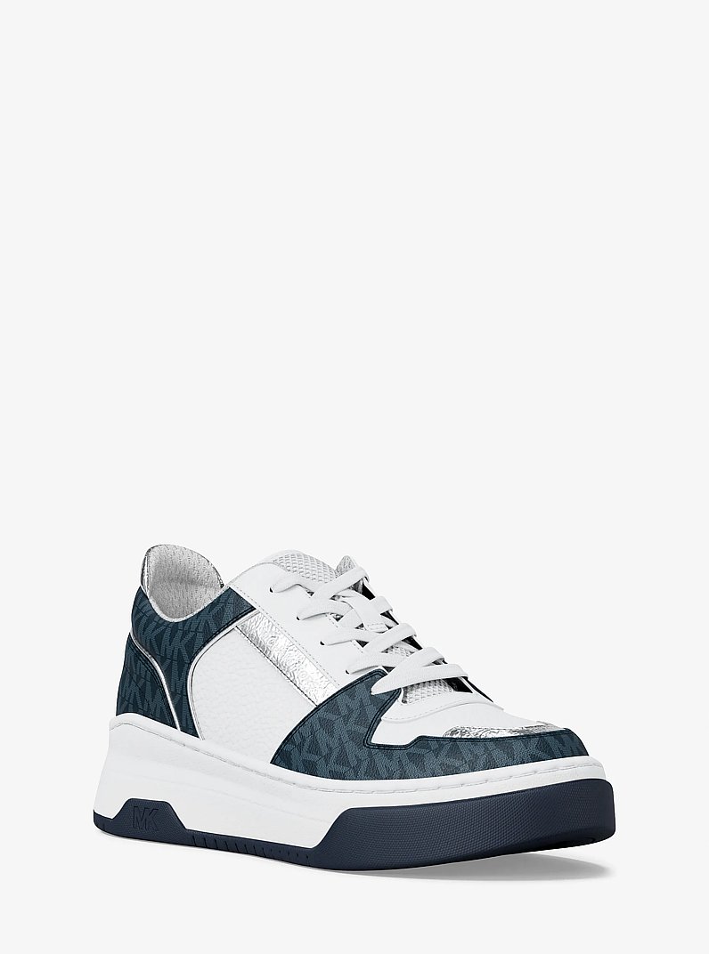 Lexi Mixed-Media Sneaker in ADMIRAL | Michael Kors