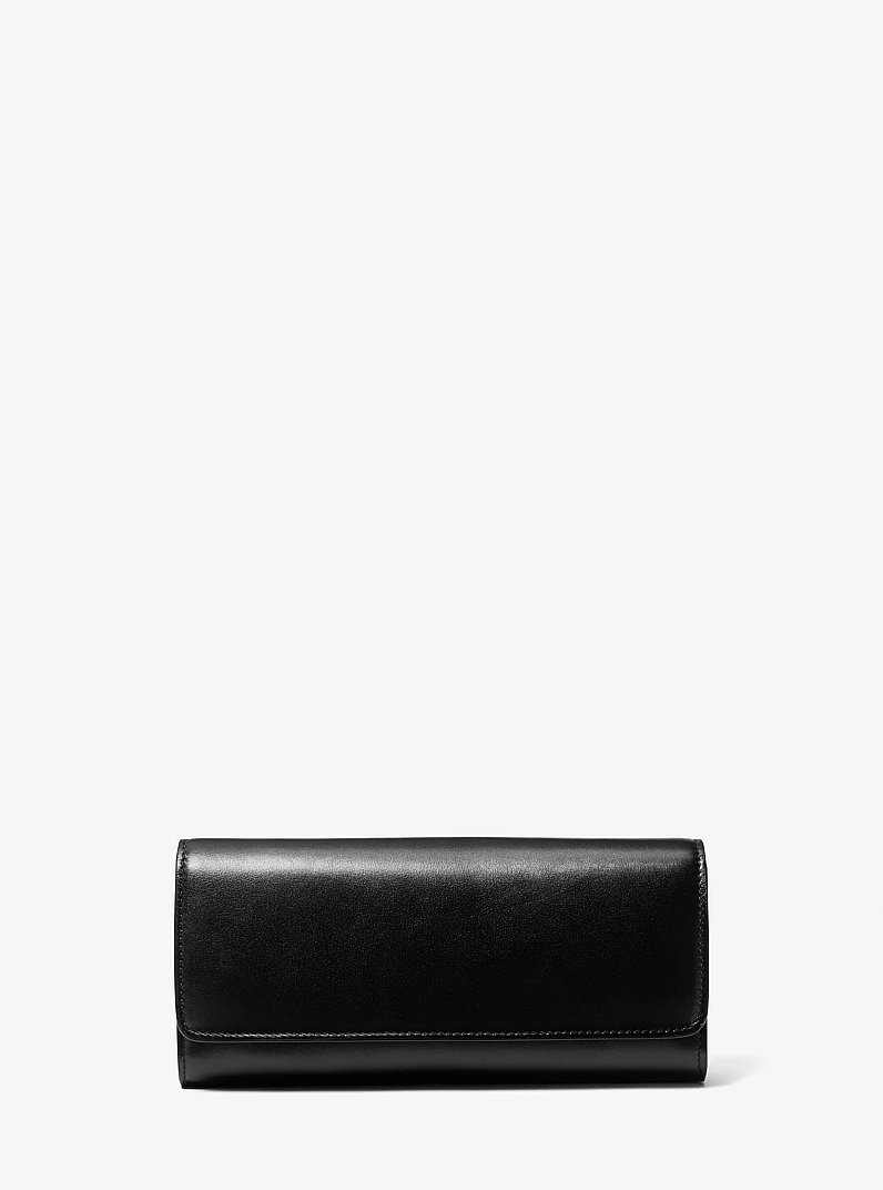 Cate Leather Clutch in BLACK | Michael Kors
