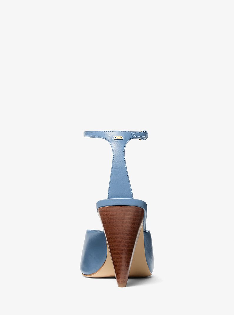 Electra Leather Sandal in FRENCH BLUE | Michael Kors